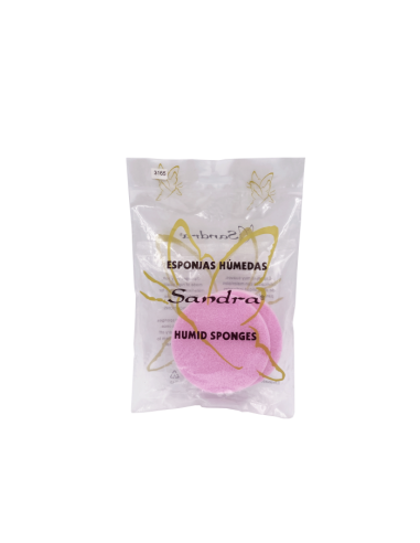 Esponjas húmedas desmaquilladoras  "Sandra"