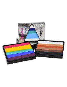 aguacolor con lineas de colores prisma mehron, perfecto para hacer flores y formas stickartpromakeupstore