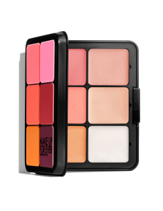 La nueva paleta HD Skin Blush & Glow: 6 tonos de colorete en crema y 6 tonos iluminadores en crema. Producto waterproof