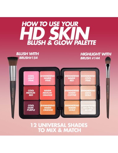 BLUSH & GLOW Palet Hd Skin  -   Make Up For Ever