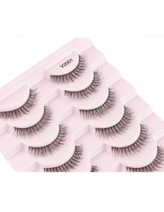 Pestañas postizas natuales, extensión de pestañas de visón 3D natural, largas y reutilizables 2