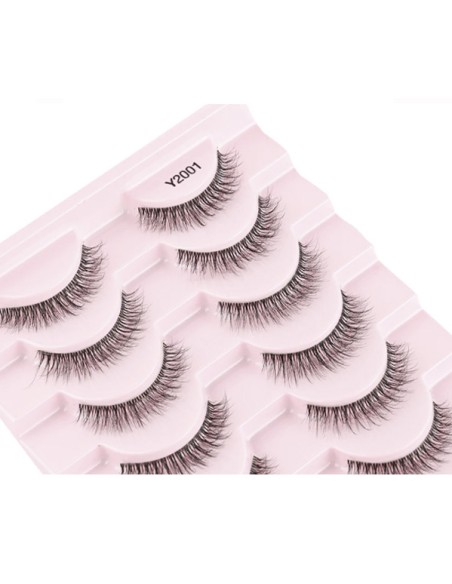 Pestañas postizas natuales, extensión de pestañas de visón 3D natural, largas y reutilizables