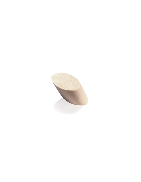 Esponja de maquillaje elíptica.