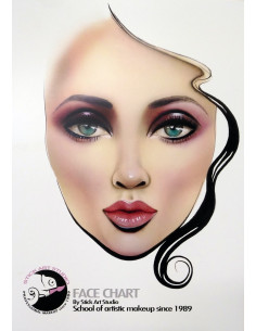 Face Chart  - Stick Art Studio  (Pequeño/Mediano/Grande) 2