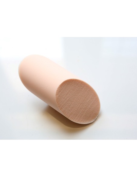 Esponja de maquillaje elíptica.
