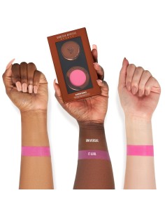 dúo de colorete y labial en crema 2