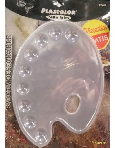 Recambio Paleta desechable Plascolor - 10 unidades