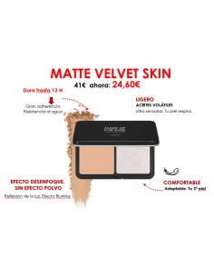 Matte Velvet Skin Compact, ofrece una fórmula "blurring"  alisa y minimiza el poro. acabado mate, 2